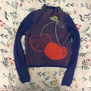 Urban Outfitters Cherry Turtleneck Sweater
